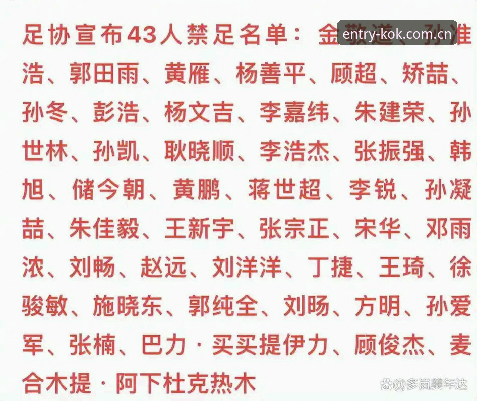 kk体育官网入口哪个好 从足协第三批禁足名单看行业治理逻辑:一位长期追踪者的深度复盘